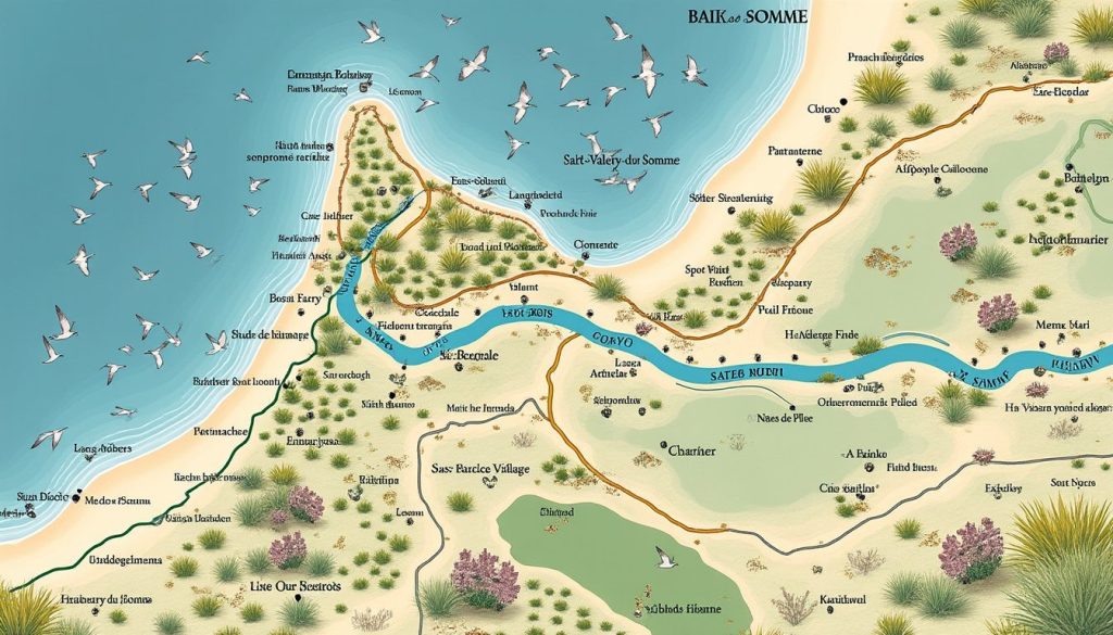 découvrez la baie de somme avec notre carte détaillée et guide pratique : lieux incontournables, balades et conseils pour explorer cette magnifique région naturelle.